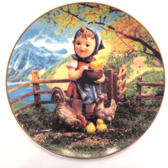Hummel "Feeding Time" Danbury Mint Plate - Picture 1 of 3